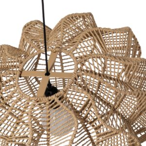 LÁMPARA TECHO NATURAL CUERDA DE PAPEL 69 X 56 X 30