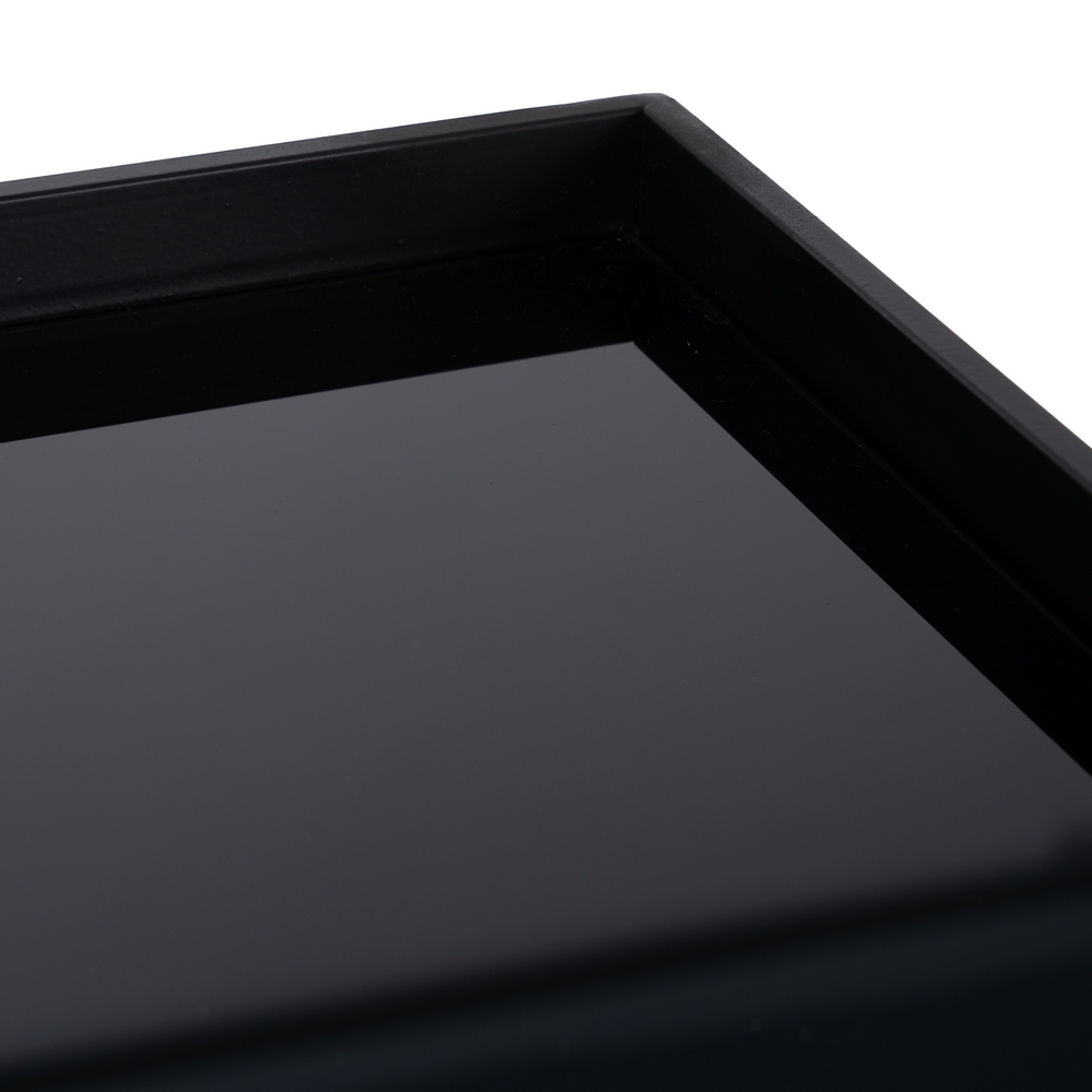 CONSOLA NEGRO METAL-CRISTAL 90 X 32 X 80 CM - Imagen 5