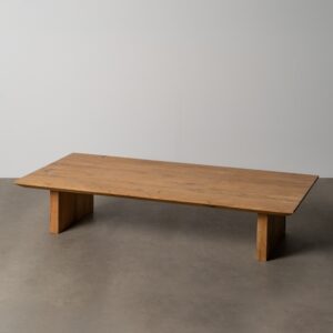 MESA CENTRO NATURAL MADERA DE ACACIA 150 X 70 X 30 CM