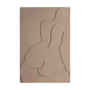 CUADRO BEIGE DM DECORACIÓN 80 X 4,50 X 120 CM