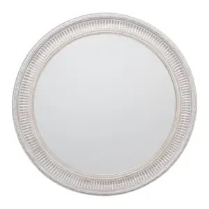 ESPEJO GRIS MADERA PAULONIA DECORACIÓN 80 X 3,50 X 80 CM