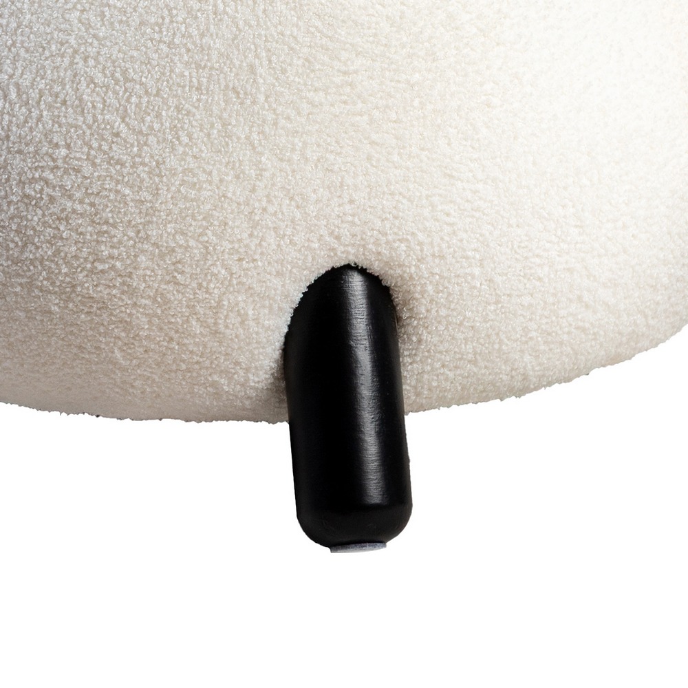 SILLÓN BLANCO-NEGRO TEJIDO-MADERA SALÓN 73 X 75 X 74,50 CM - Imagen 5