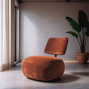 SILLÓN TERRACOTA TEJIDO SALÓN 67 X 73 X 67 CM