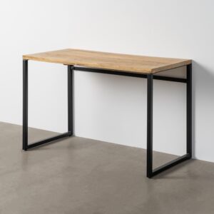 ESCRITORIO NATURAL MADERA-METAL SALÓN 120 X 60 X 76 CM