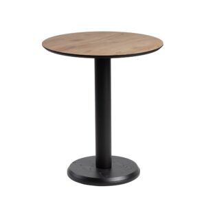 MESA NATURAL METAL-MADERA CONTRACT 65 X 65 X 75 CM