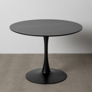MESA COMEDOR NEGRO DM-METAL 100 X 100 X 75 CM