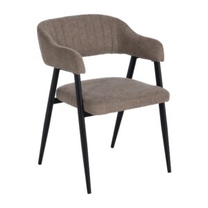 SILLA BEIGE TEJIDO-METAL CONTRACT 56 X 60 X 81 CM