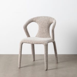 SILLA JASPEADO GRIS TEJIDO SALÓN 52