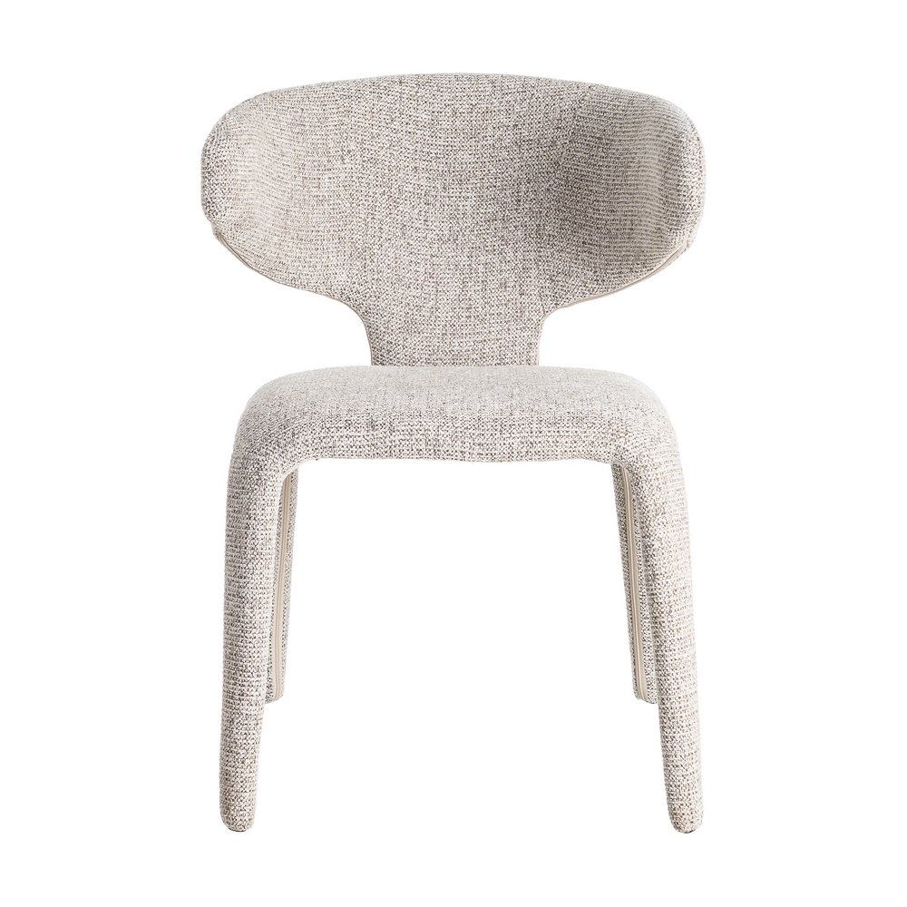 SILLA JASPEADO GRIS TEJIDO SALÓN 58 X 60 X 81 CM - Imagen 2