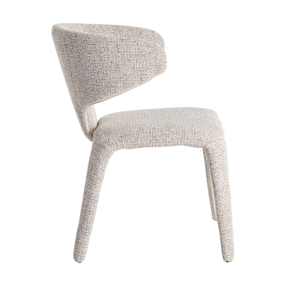 SILLA JASPEADO GRIS TEJIDO SALÓN 58 X 60 X 81 CM - Imagen 3