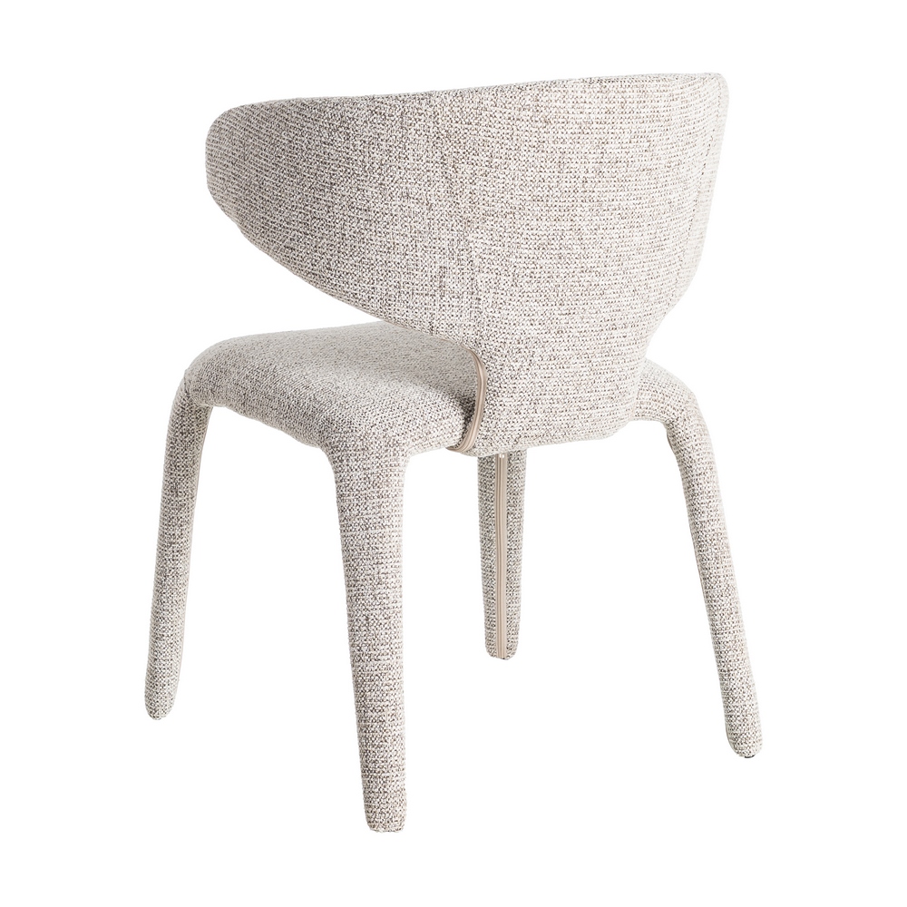 SILLA JASPEADO GRIS TEJIDO SALÓN 58 X 60 X 81 CM - Imagen 4