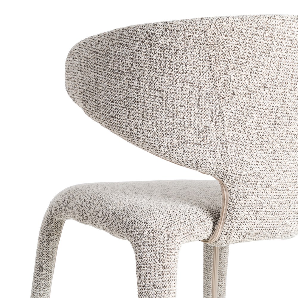 SILLA JASPEADO GRIS TEJIDO SALÓN 58 X 60 X 81 CM - Imagen 5