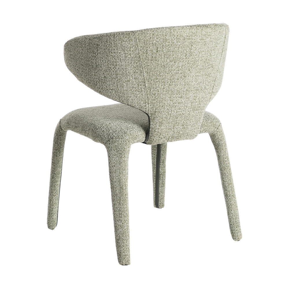 SILLA JASPEADO VERDE TEJIDO SALÓN 58 X 60 X 81 CM - Imagen 4