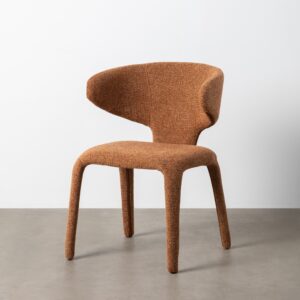 SILLA JASPEADO MARRÓN TEJIDO SALÓN 58 X 60 X 81 CM