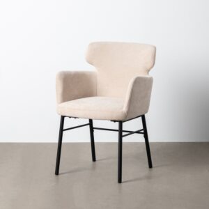 SILLA CREMA TEJIDO-METAL SALÓN 59