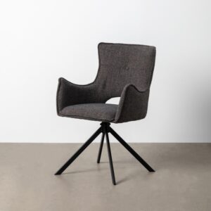 SILLA GRIS TEJIDO-METAL SALÓN 58