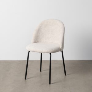 SILLA CREMA TEJIDO-METAL CONTRACT 49 X 48 X 80 CM