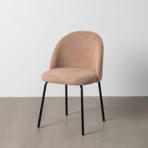 SILLA ROSA TEJIDO-METAL CONTRACT 49 X 48 X 80 CM