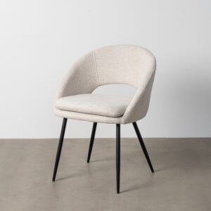 SILLA CREMA TEJIDO-METAL CONTRACT 58 X 60 X 80 CM
