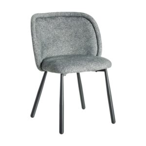 SILLA JASPEADO VERDE TEJIDO-METAL 56 X 56 X 78 CM