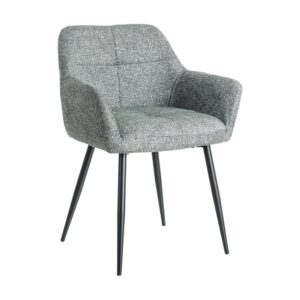 SILLA JASPEADO VERDE TEJIDO-METAL 59 X 54 X 81 CM