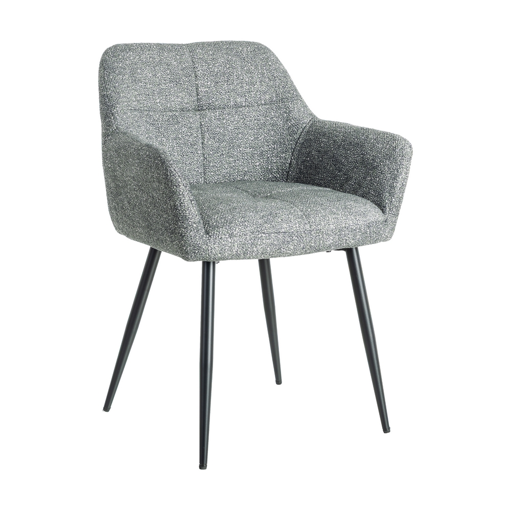 SILLA JASPEADO VERDE TEJIDO-METAL 59 X 54 X 81 CM