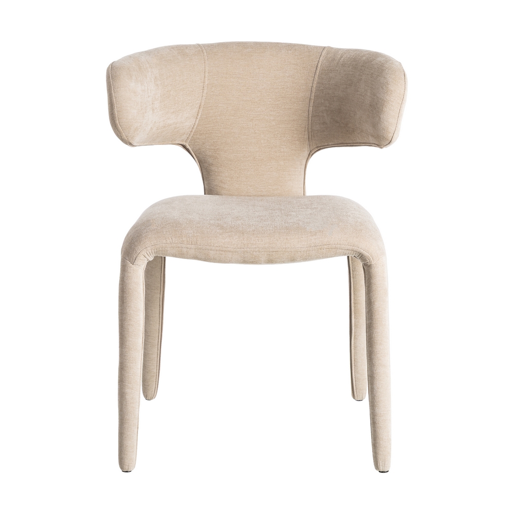 SILLA TAUPE TEJIDO 58 X 55 X 76 CM - Imagen 2