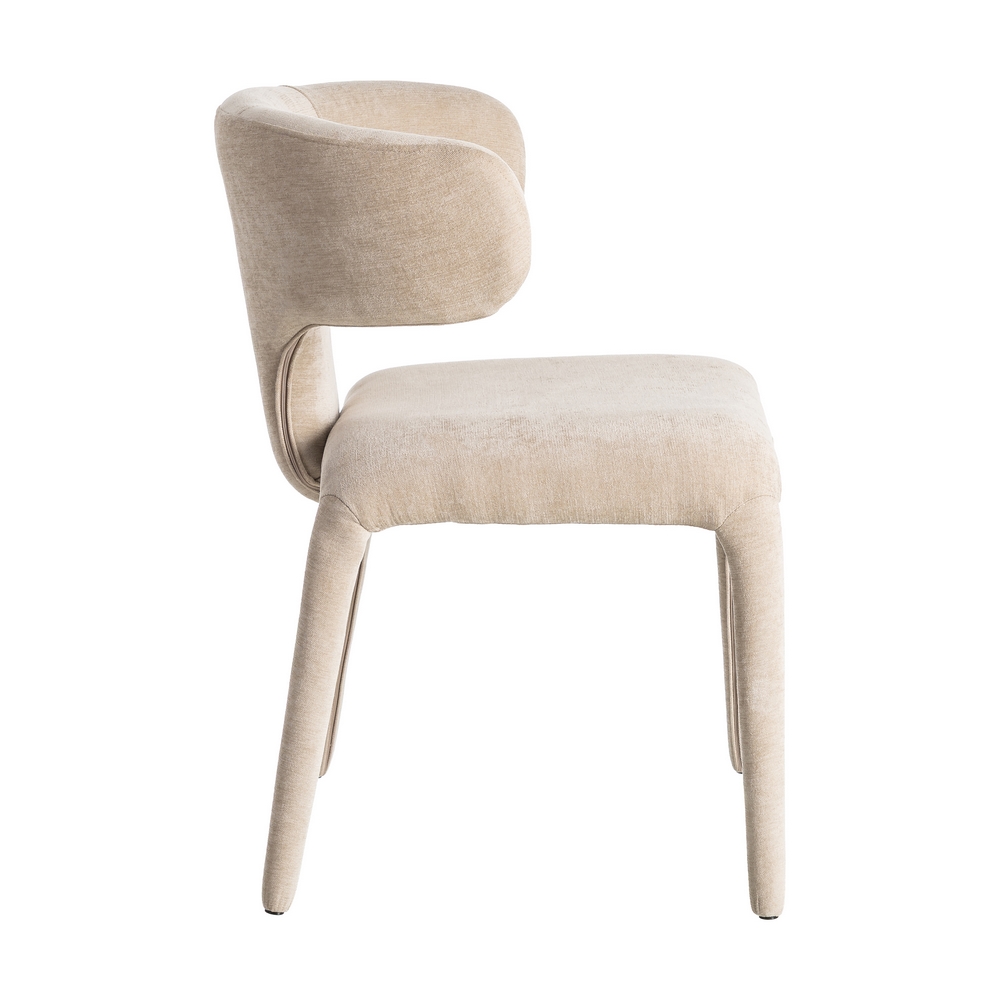 SILLA TAUPE TEJIDO 58 X 55 X 76 CM - Imagen 3