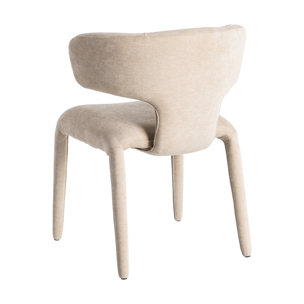 SILLA TAUPE TEJIDO 58 X 55 X 76 CM - Imagen 4