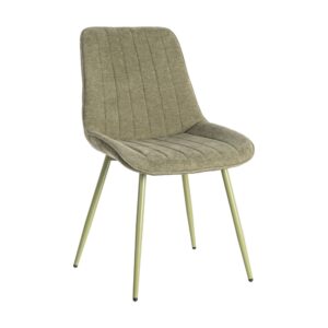 SILLA VERDE TEJIDO-METAL CONTRACT 50 X 60 X 85 CM