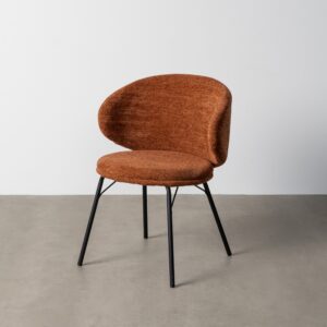 SILLA TERRACOTA TEJIDO-METAL SALÓN 57 X 53 X 75 CM