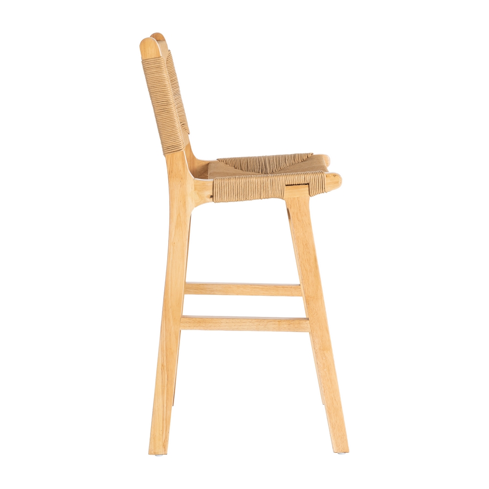 TABURETE NATURAL MADERA 45 X 46 X 94 CM - Imagen 3