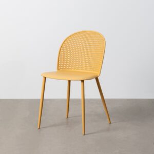 SILLA AMARILLO PP-METAL CONTRACT 51 X 46 X 80 CM