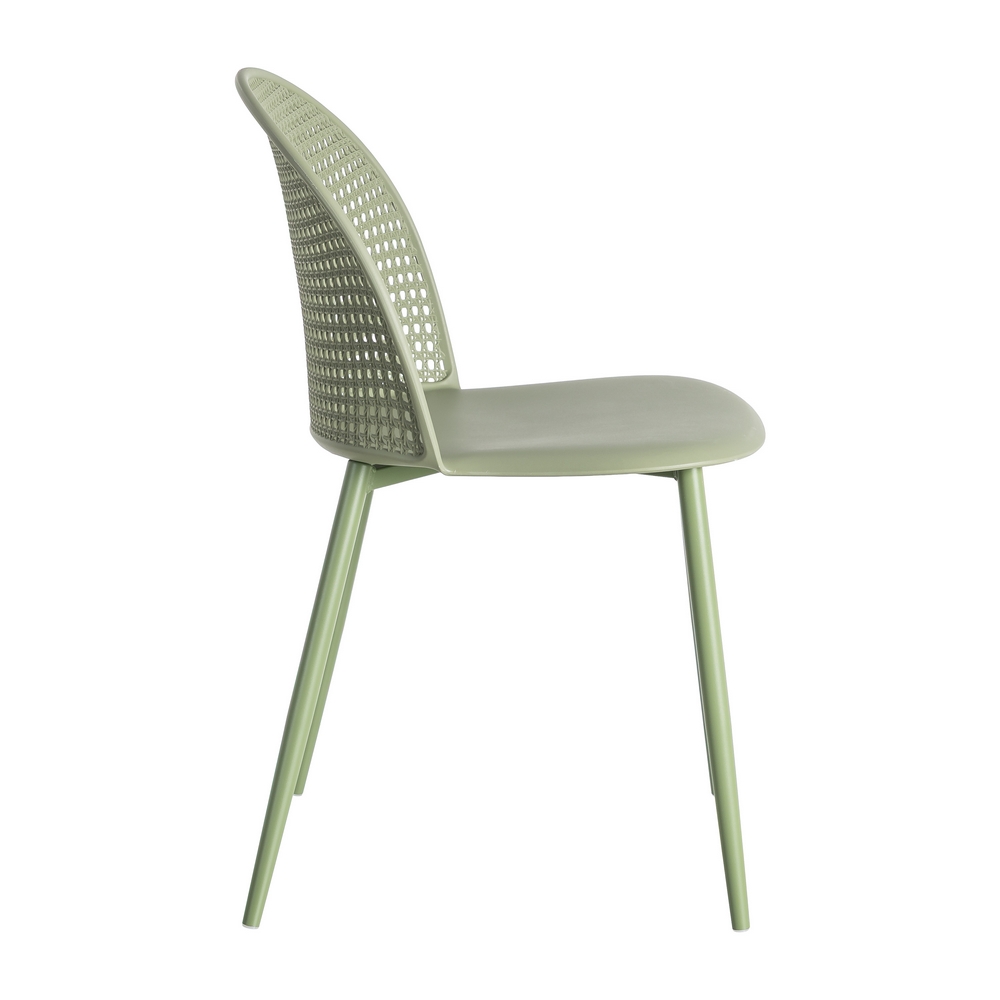 SILLA VERDE PP-METAL CONTRACT 51 X 46 X 80 CM - Imagen 3