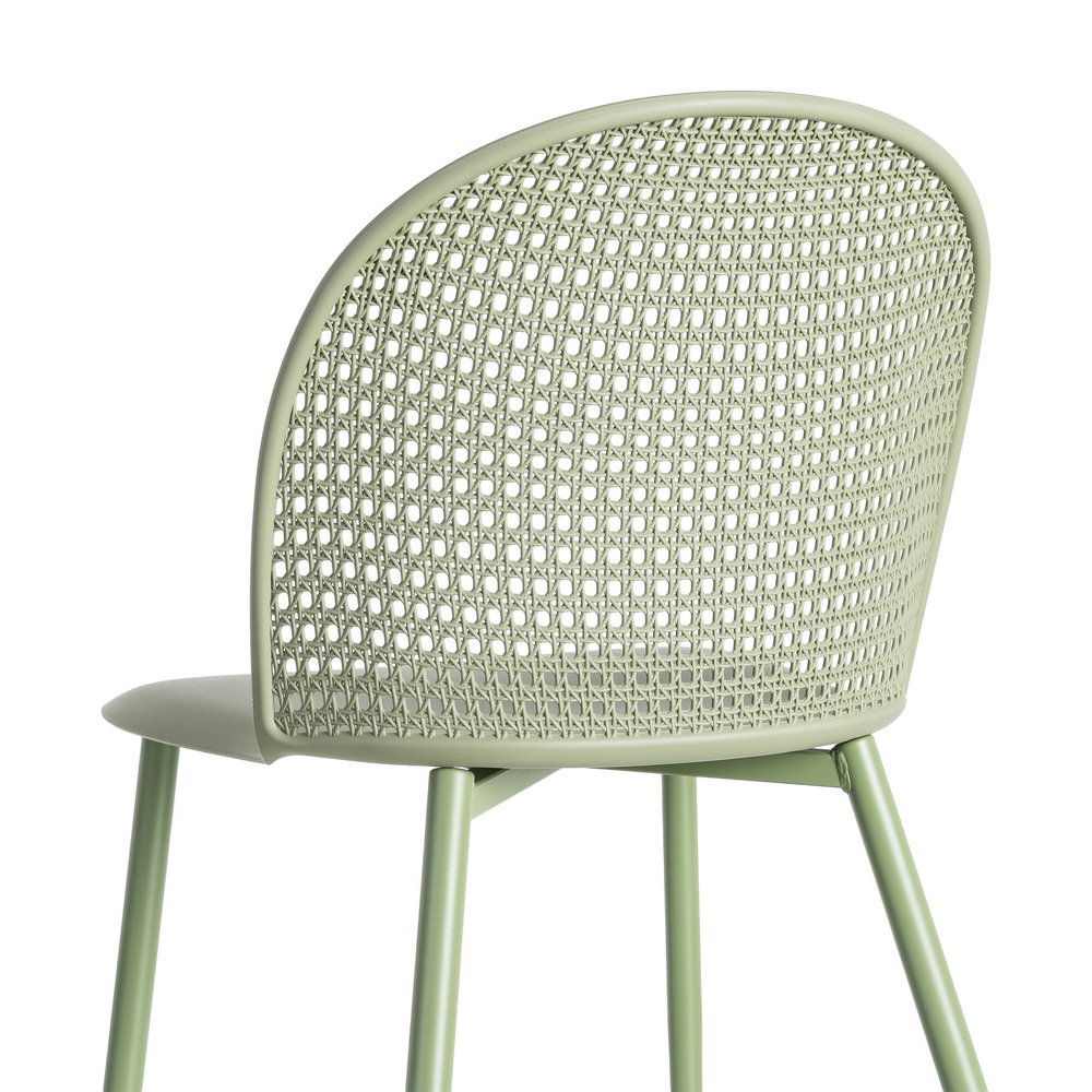 SILLA VERDE PP-METAL CONTRACT 51 X 46 X 80 CM - Imagen 5