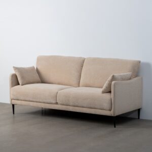 SOFÁ CREMA TEJIDO SALÓN 191 X 80 X 88 CM