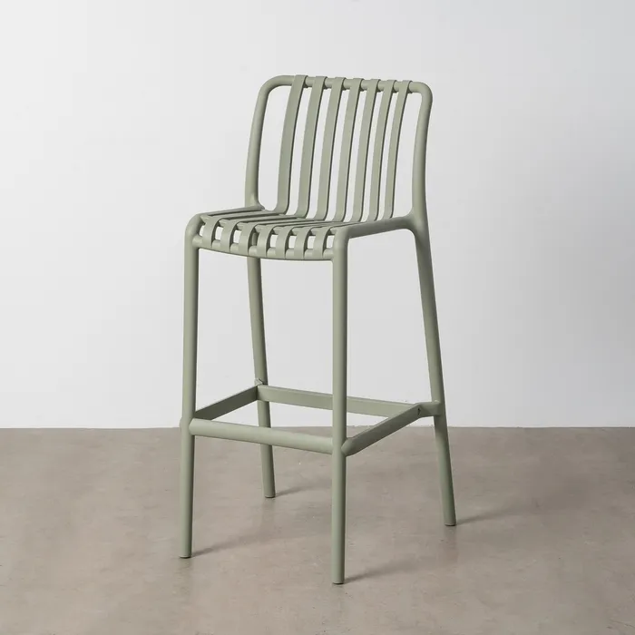 TABURETE VERDE POLIPROPILENO EXTERIOR 51 X 50 X 102 CM