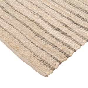 ALFOMBRA NATURAL ALGODÓN DECORACIÓN 160 X 230 CM