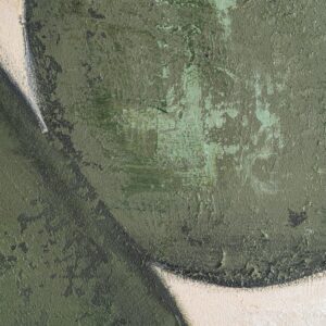 CUADRO PINTURA ABSTRACTO BEIGE-VERDE 100 X 4