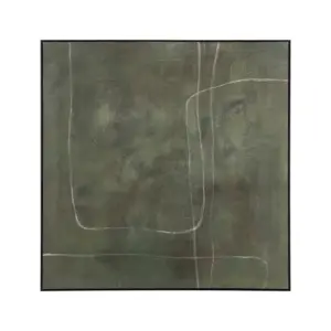 CUADRO PINTURA VERDE LIENZO DECORACIÓN 120 X 5,20 X 120 CM