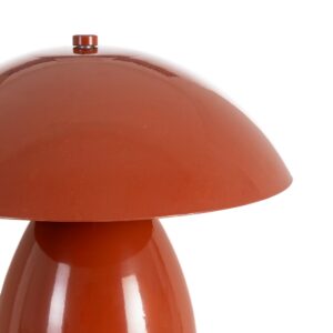 LÁMPARA MESA TEJA METAL 24 X 24 X 25