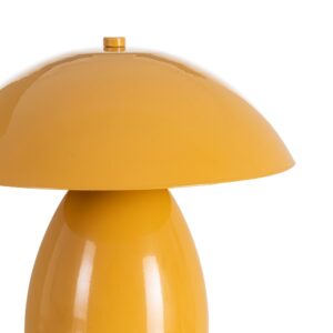 LÁMPARA MESA MOSTAZA METAL 24 X 24 X 25