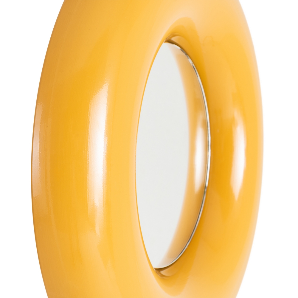 ESPEJO MOSTAZA METAL 49 X 5 X 49 CM - Imagen 2