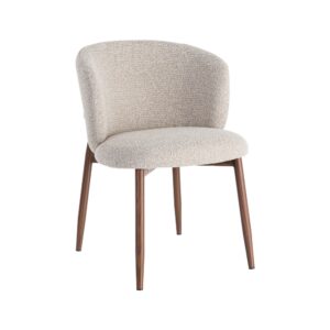 SILLA JASPEADO BEIGE TEJIDO-METAL 57 X 59 X 81 CM
