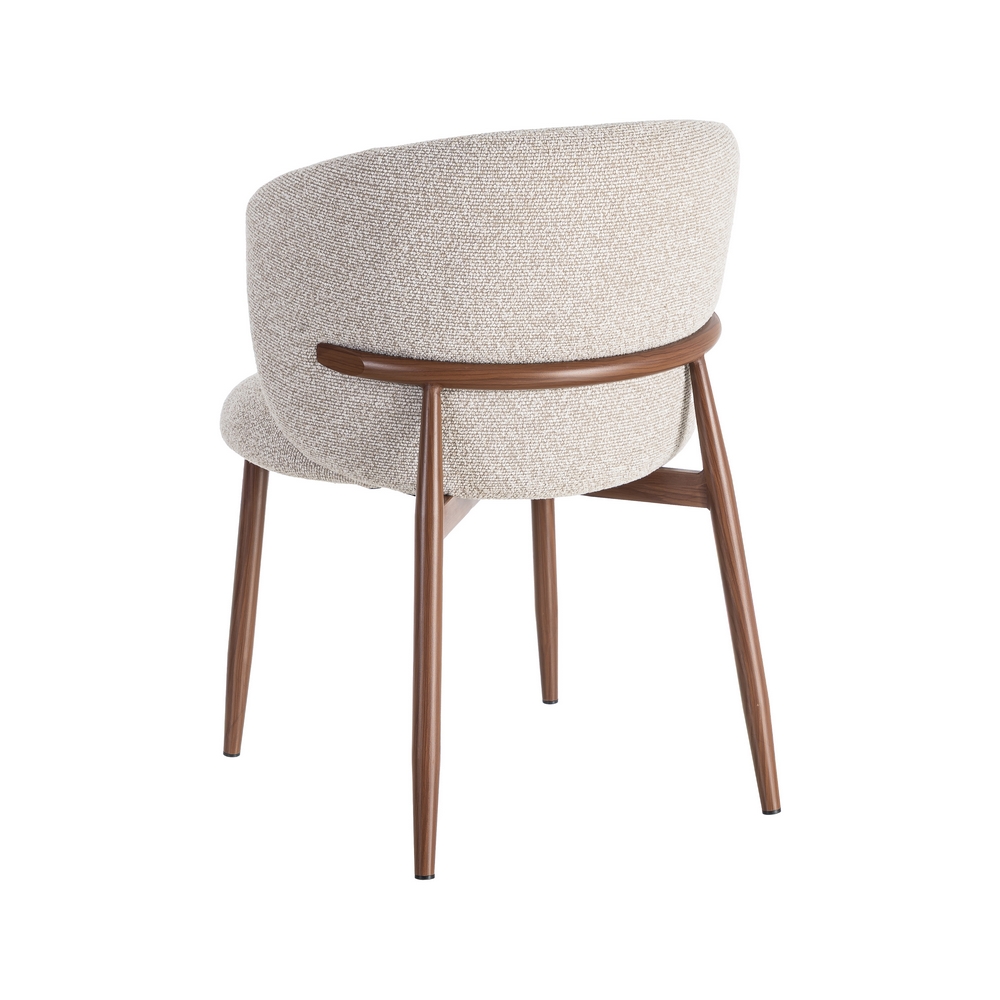 SILLA JASPEADO BEIGE TEJIDO-METAL 57 X 59 X 81 CM - Imagen 4