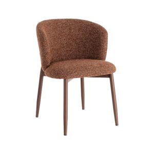 SILLA JASPEADO TEJA TEJIDO-METAL 57 X 59 X 81 CM