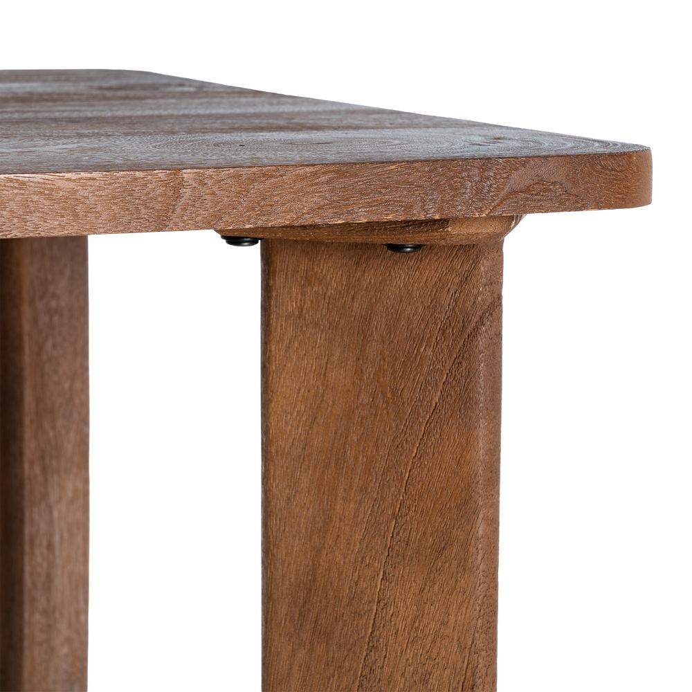 MESA MARRÓN MADERA DE MANGO 145 X 80 X 75 CM - Imagen 3