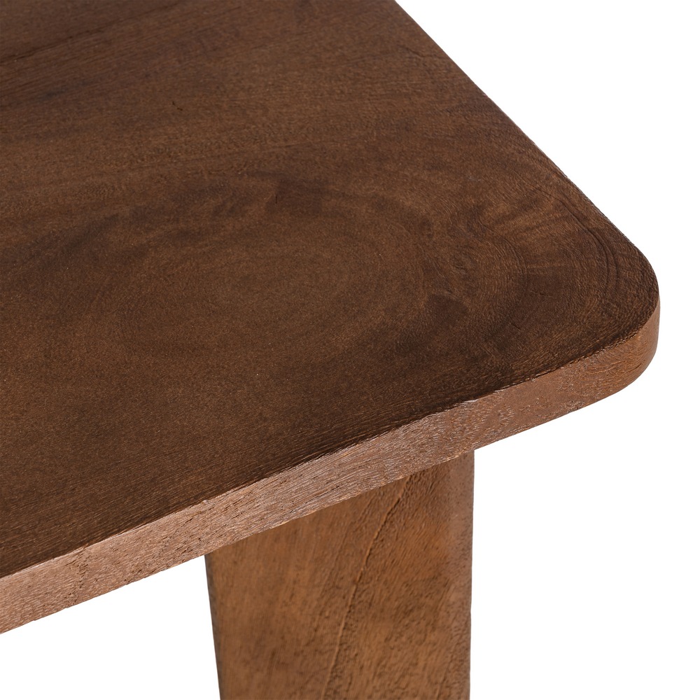 MESA MARRÓN MADERA DE MANGO 145 X 80 X 75 CM - Imagen 4
