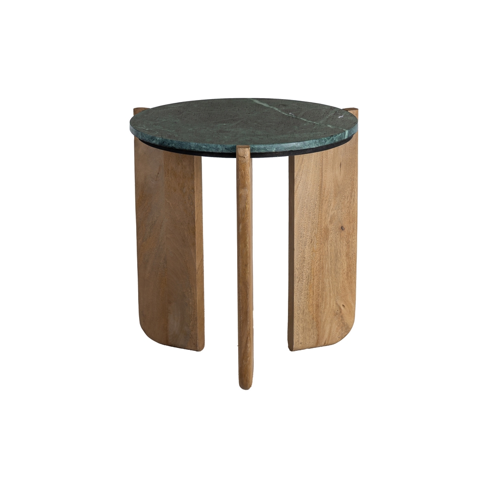 MESA AUXILIAR NATURAL-VERDE 46 X 46 X 50 CM