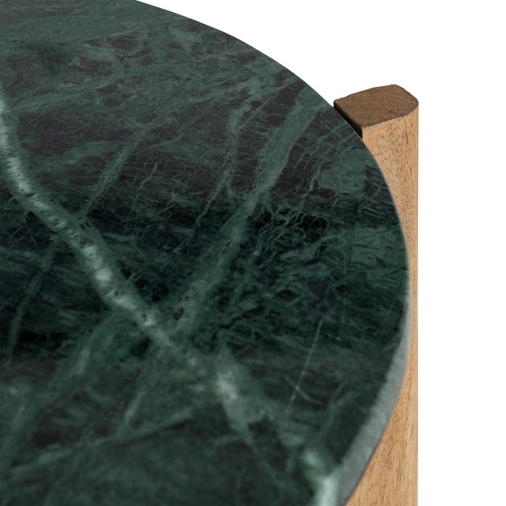 MESA AUXILIAR NATURAL-VERDE 46 X 46 X 50 CM - Imagen 2